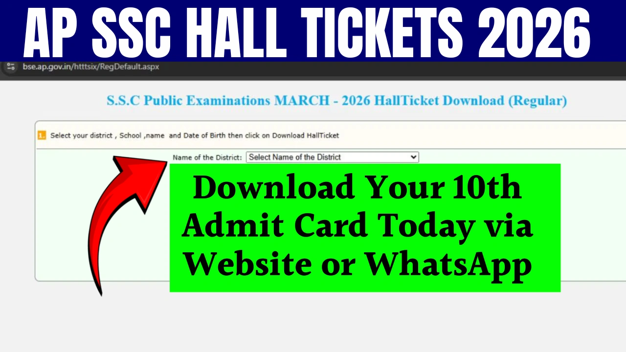 AP SSC Hall Tickets 2026