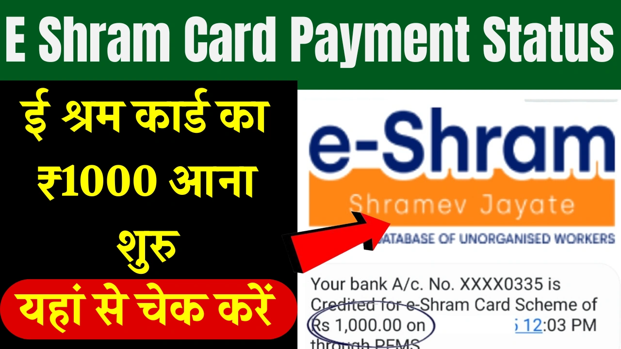 E Shram Card Payment Status